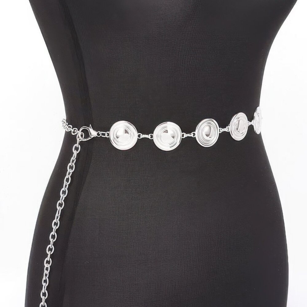 Round Metal Chain Belt